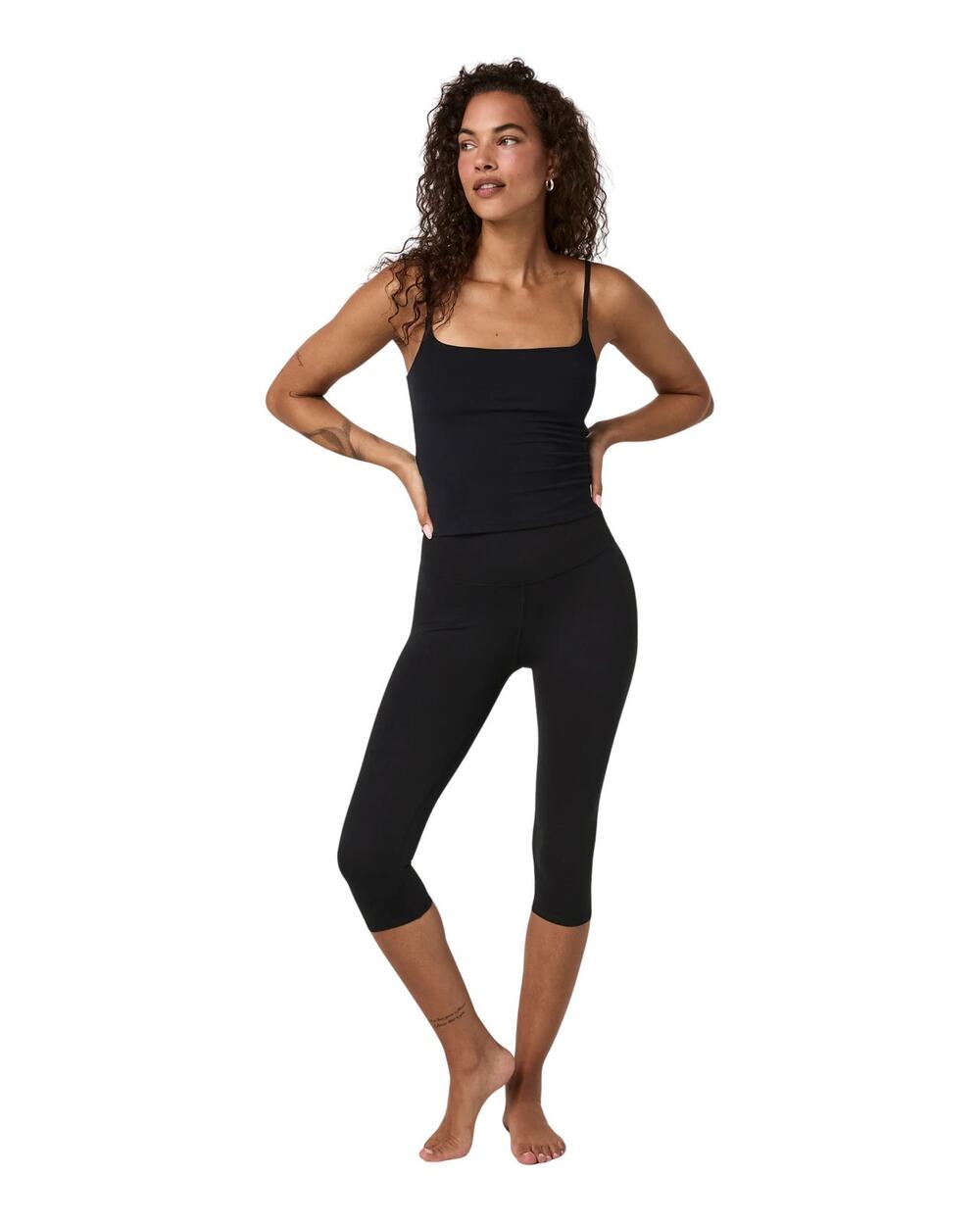 Vuori AllTheFeels LR Black High-Rise Crop Leggings VW4472 Women’s Size L